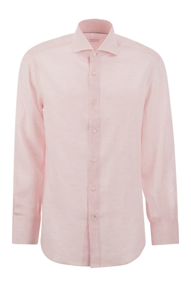 BRUNELLO CUCINELLI Basic fit linen shirt - 1