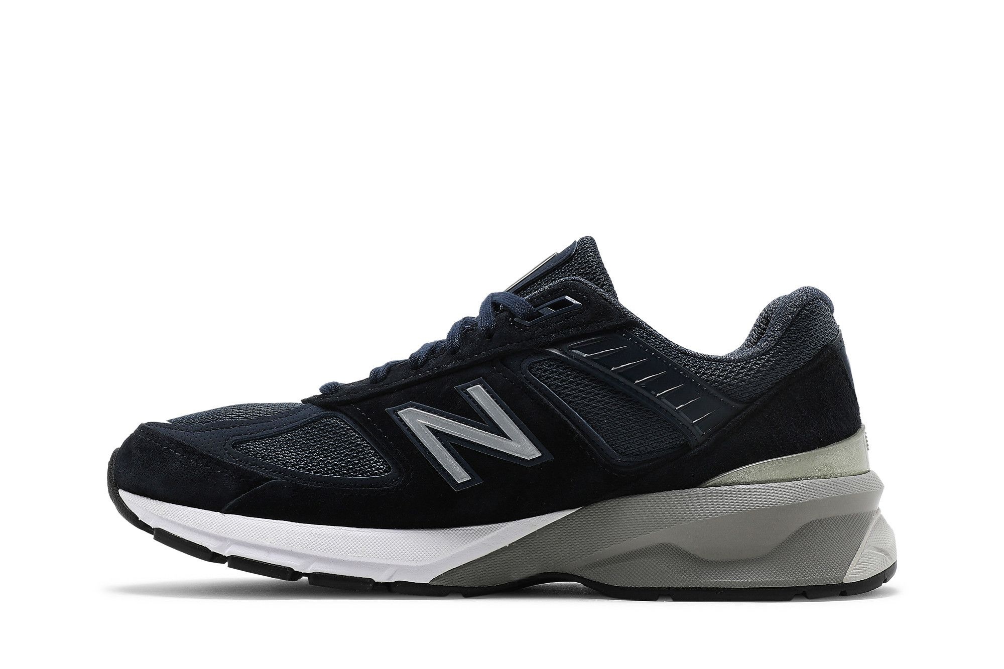 Wmns 990v5 Made in USA Wide 'Navy Silver' - 3