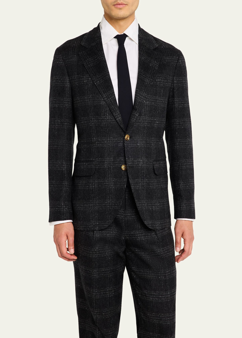 Men's Speckled Check Suit 4