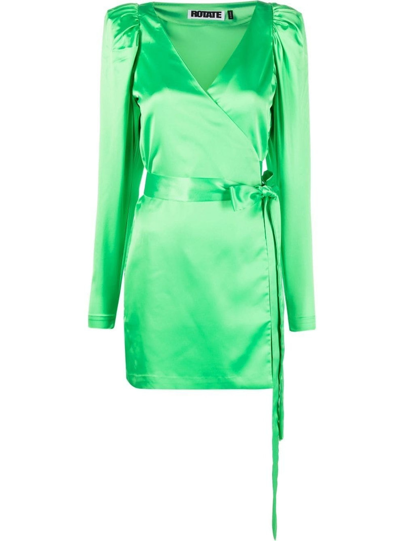 Bridget satin wrap dress 1