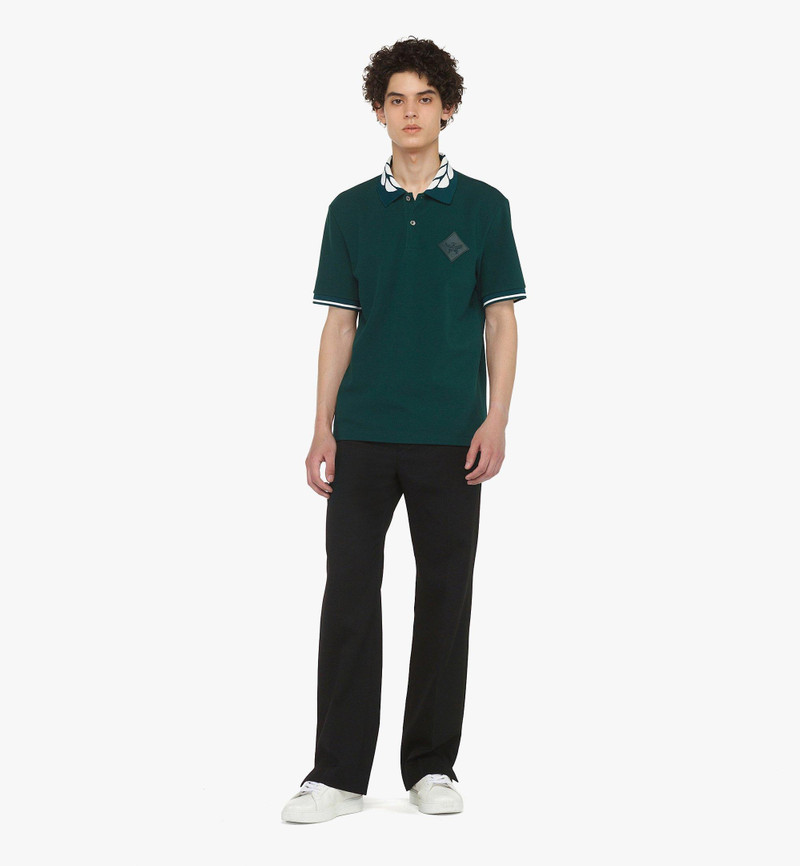 MCM Intarsia Laurel Piqué Polo outlook