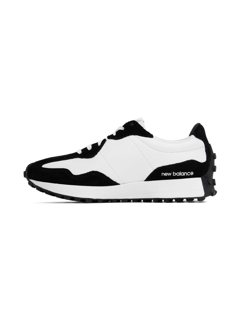 New Balance White & Black 327 Sneakers outlook