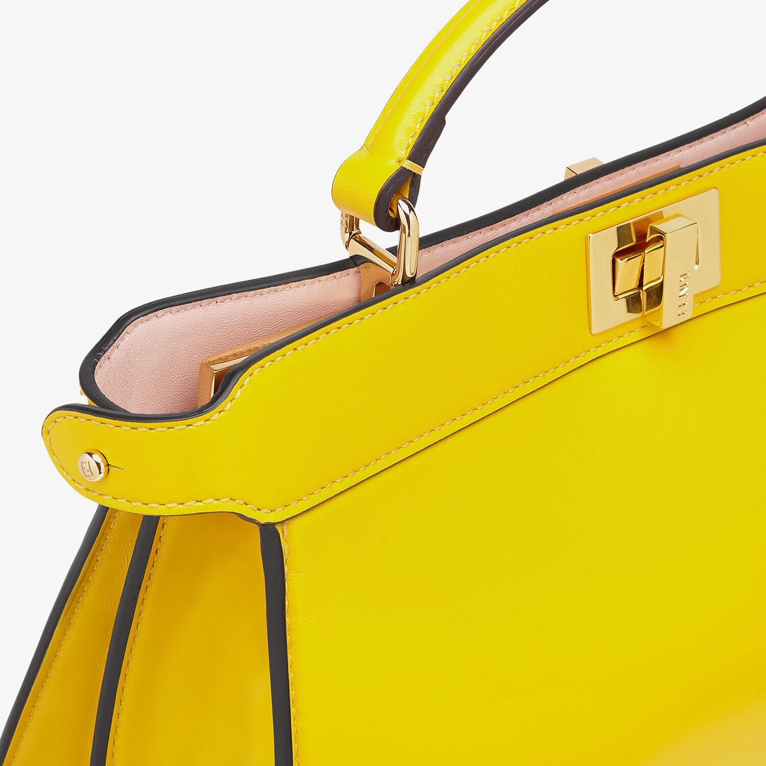 Yellow leather bag - 5