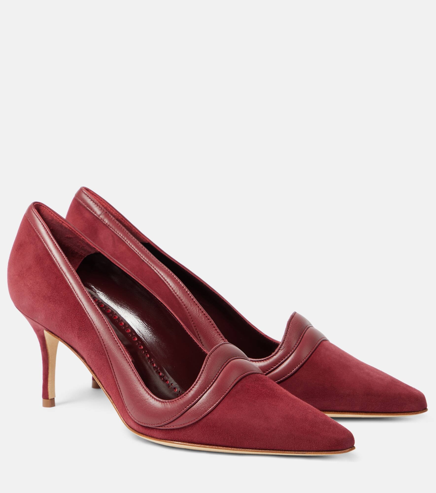 Ajarafa 70 suede and leather pumps - 1