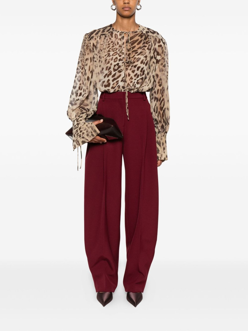 THE ANDAMANE leopard-print blouse outlook