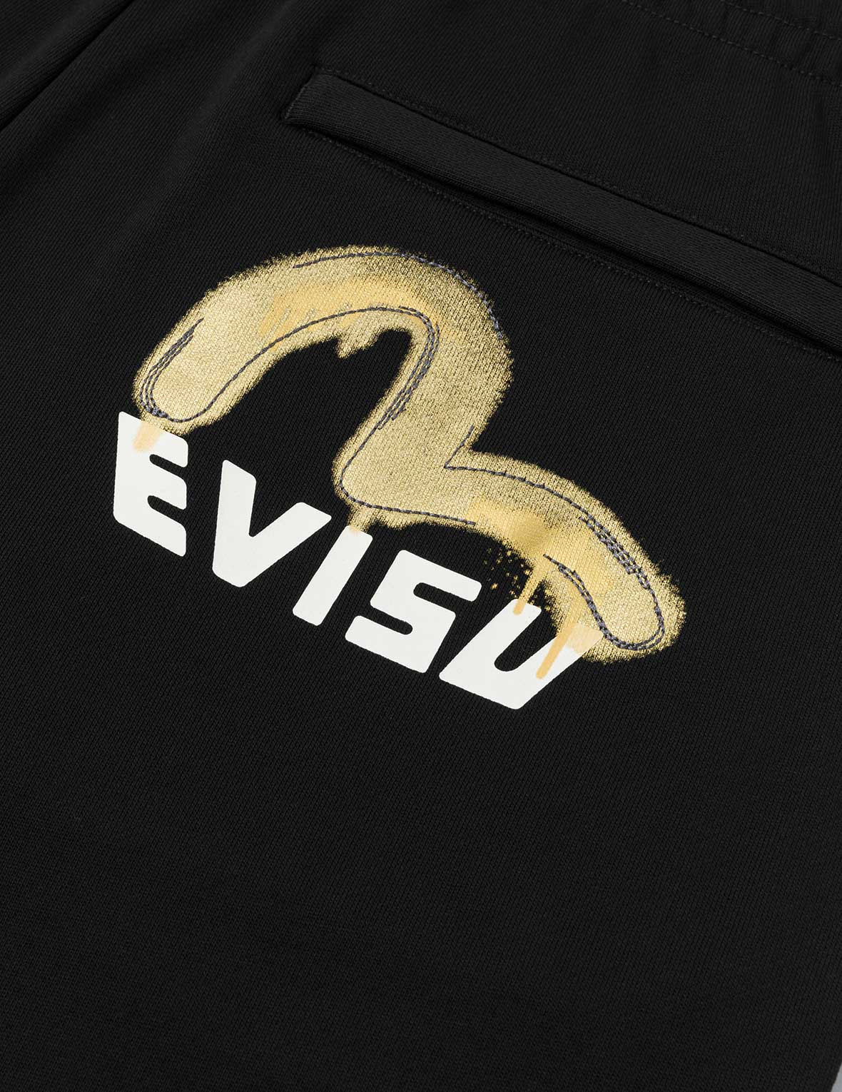 Brushstroke Seagull and Logo Print Straight Fit Sweatpants - 7