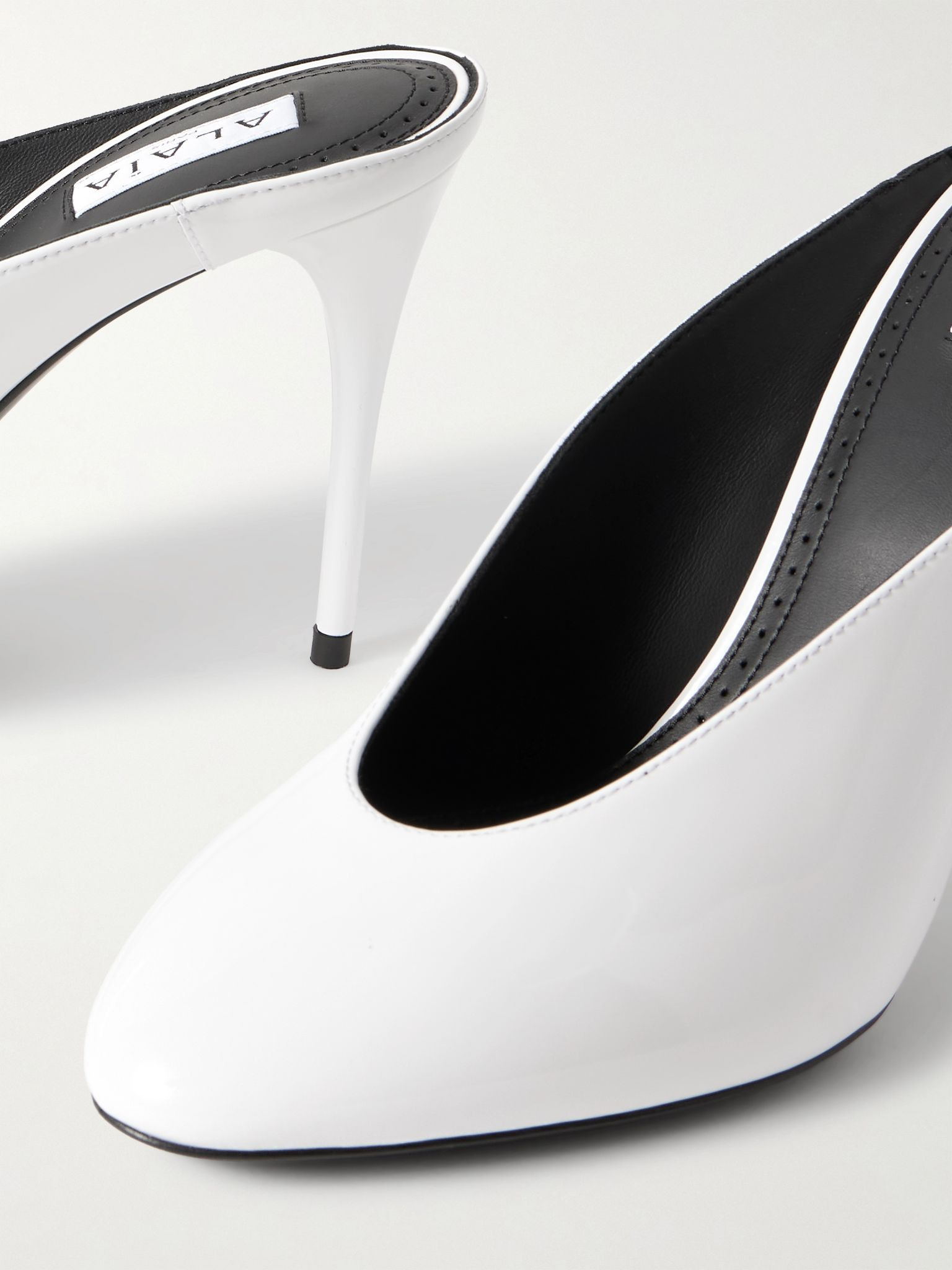 60 patent-leather pumps White - 4