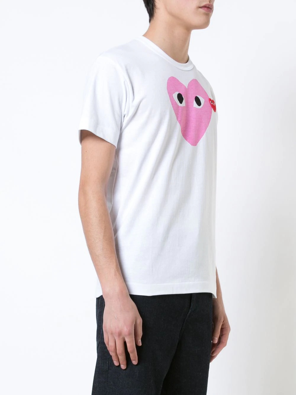 heart print T-shirt - 3