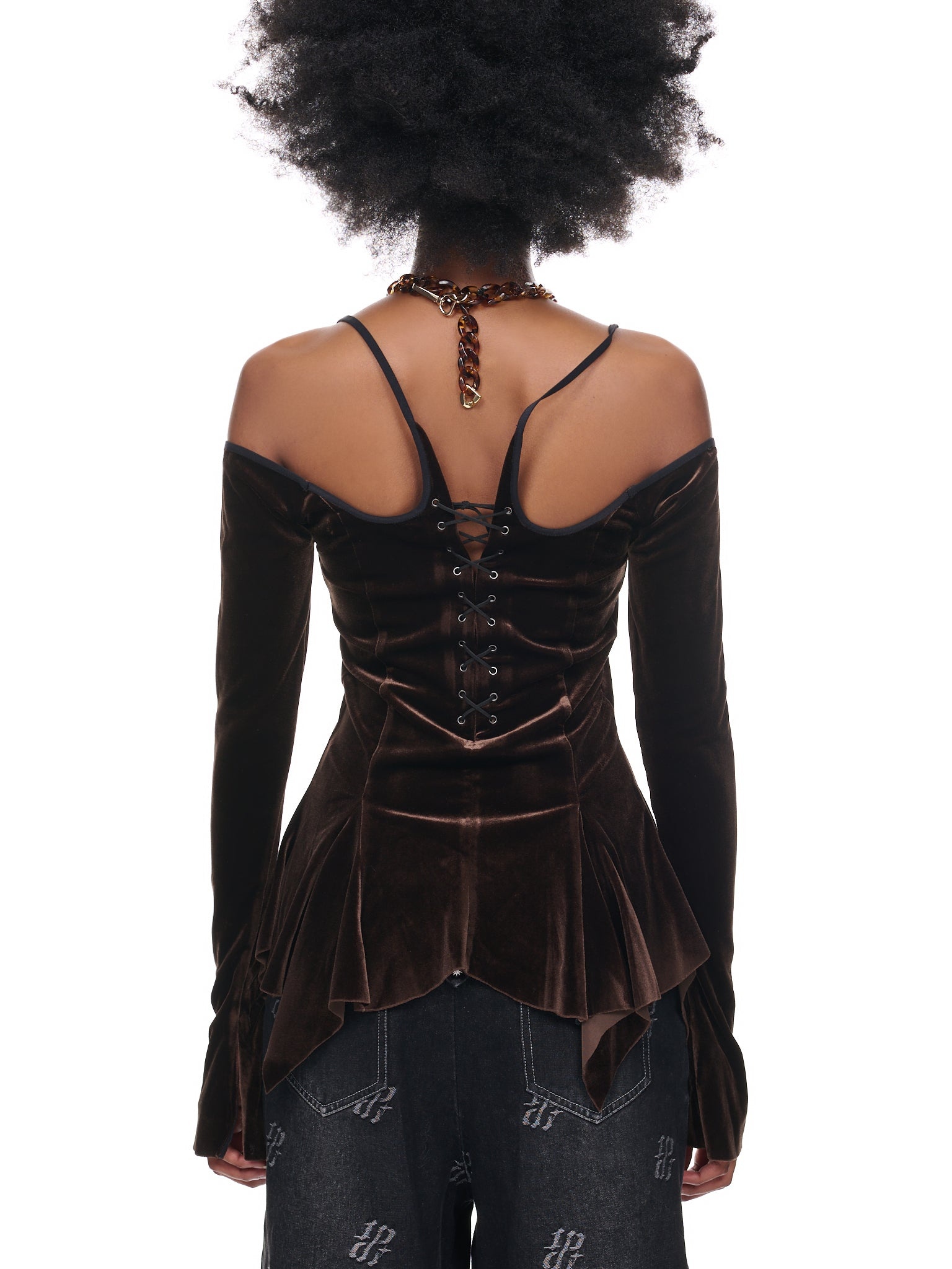 Velvet Draping Top - 3