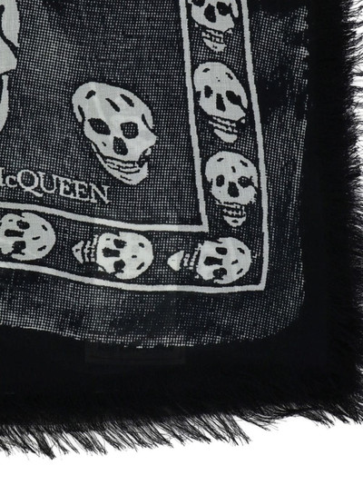 Alexander McQueen skull-print scarf outlook