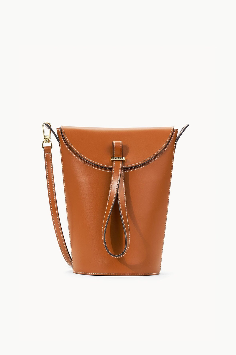 STAUD PHOEBE CONVERTIBLE BUCKET TAN 1