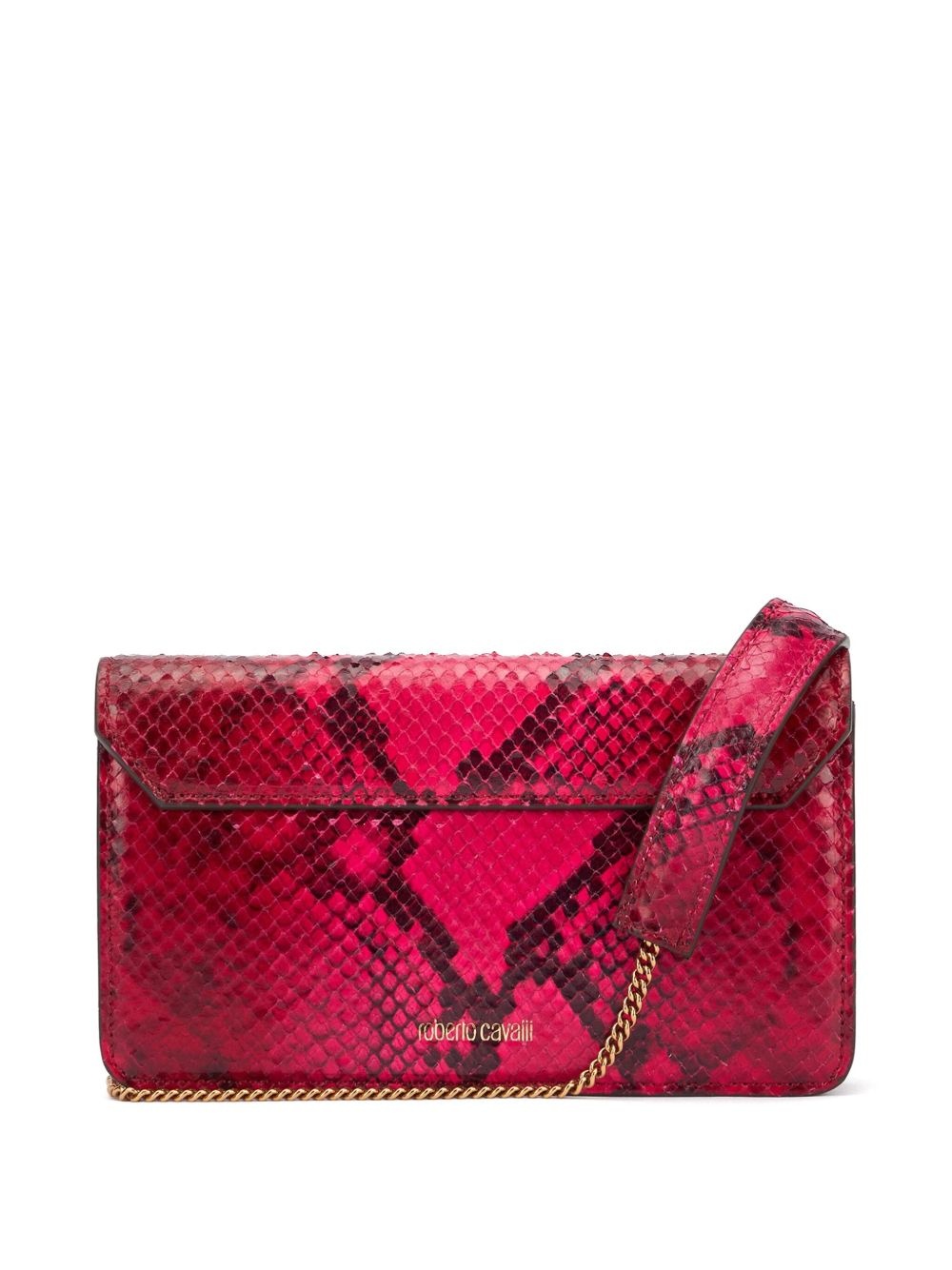 snake-print shoulder bag - 3