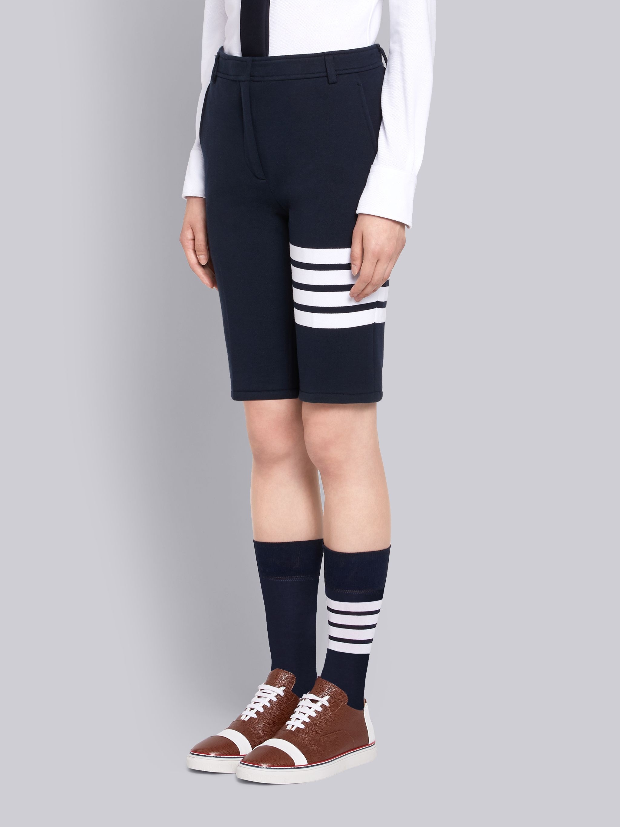 Navy Classic Loop Back Chino Short - 2