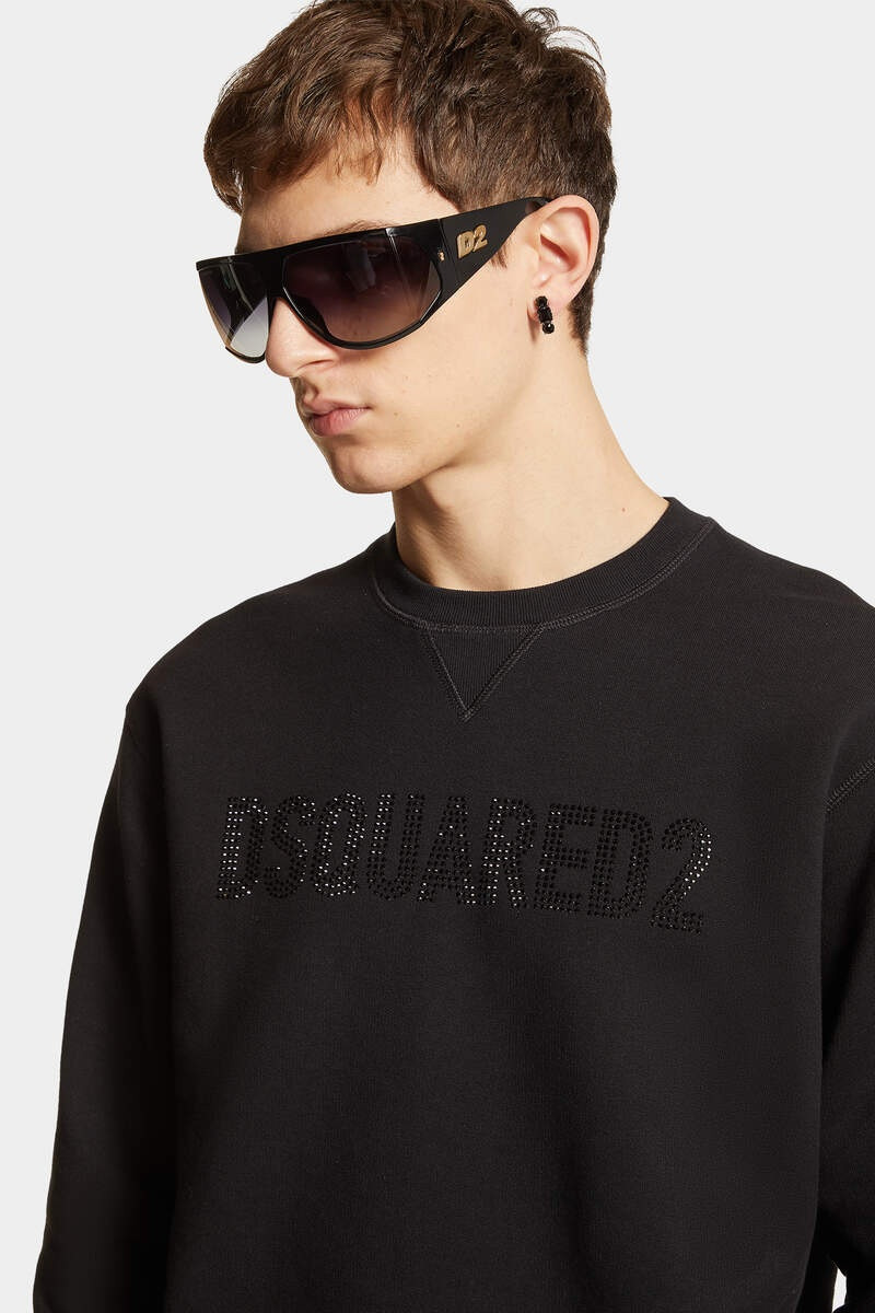RHINESTONES L LOGO COOL FIT CREWNECK SWEATSHIRT 5