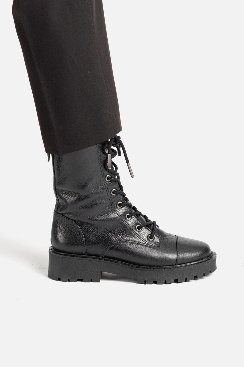Larroudé Trinity Boot In Black Leather outlook