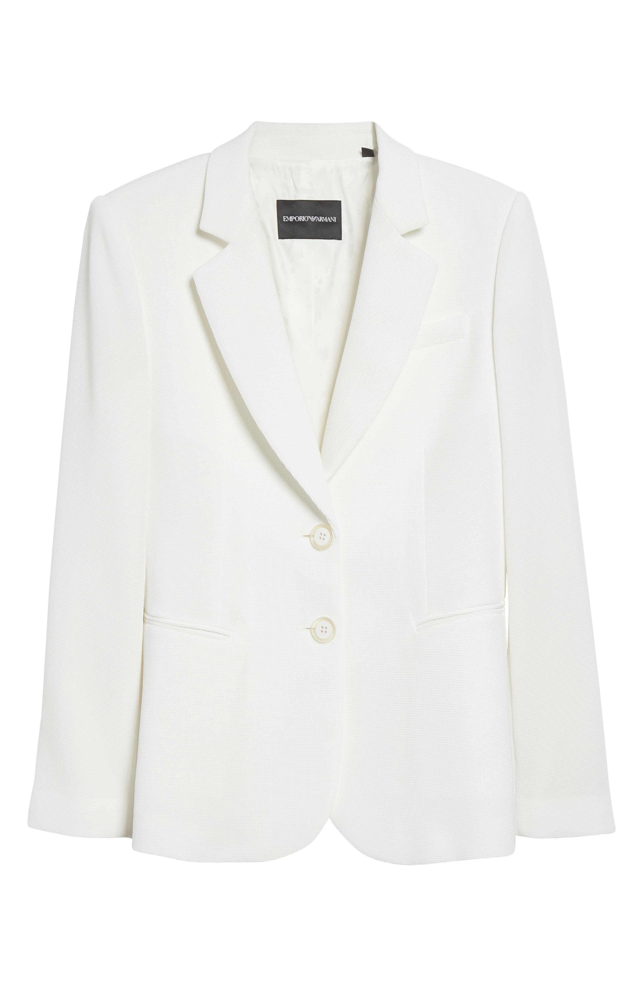 Emporio Armani Two-Button Blazer in Solid White at Nordstrom - 7