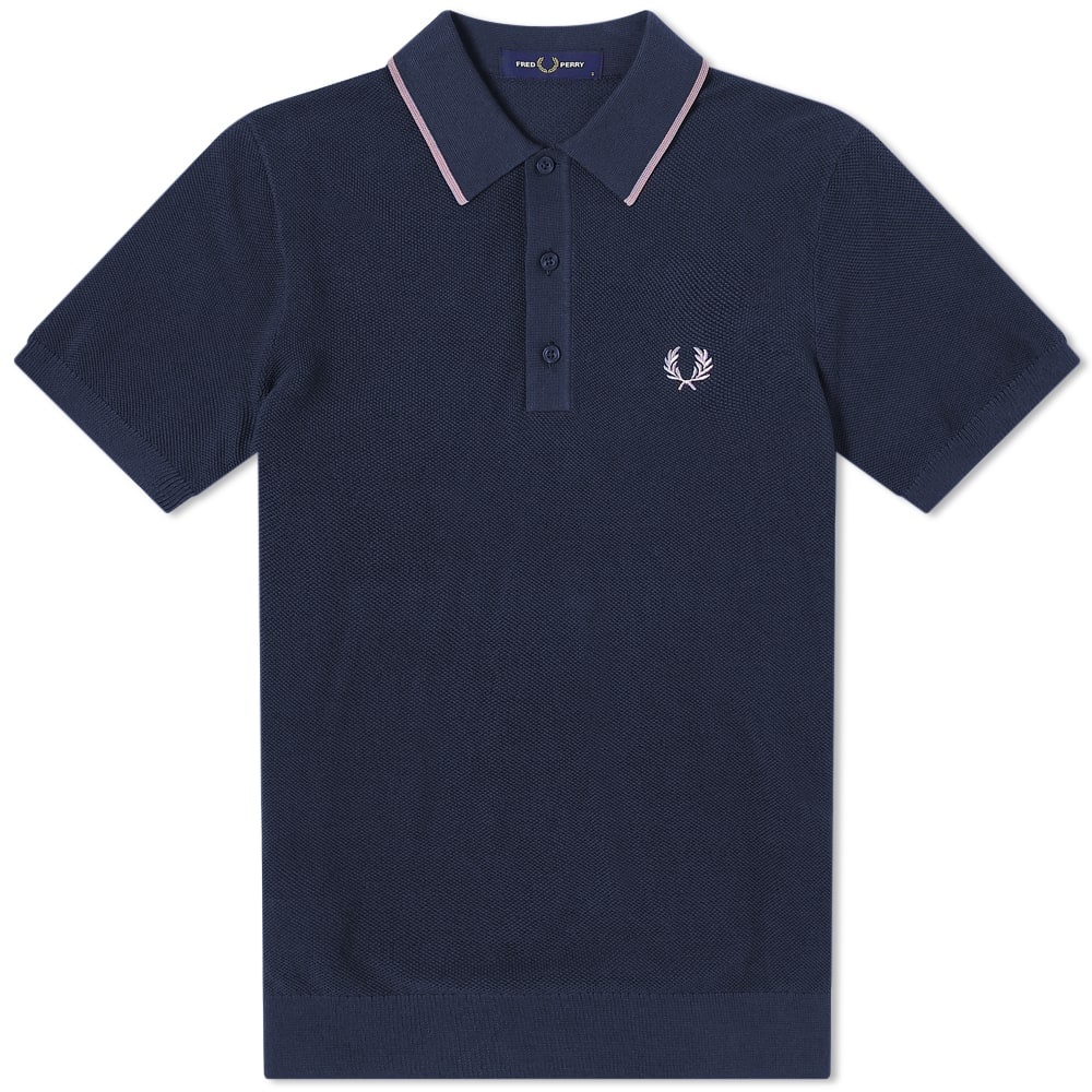 Fred Perry Tipped Knitted Polo - 1