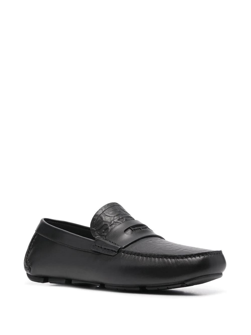 slip-on leather loafers - 2