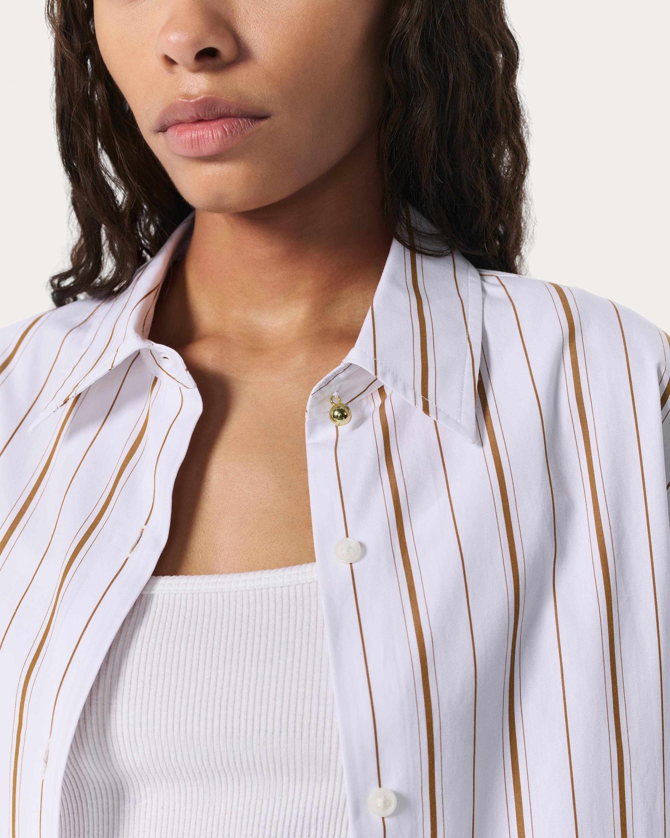 Jessica Striped Poplin Shirt - 4