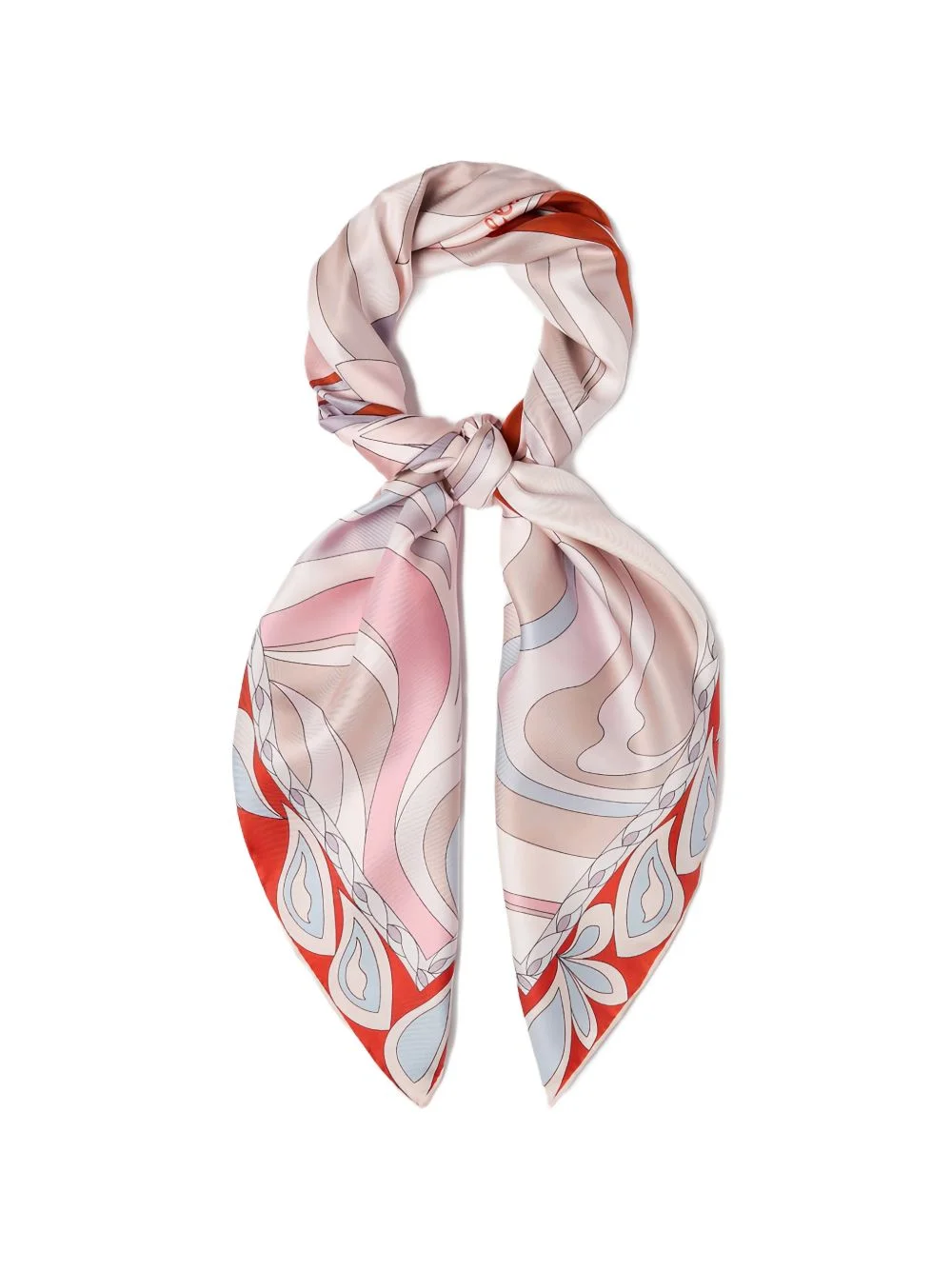floral-print silk scarf - 1