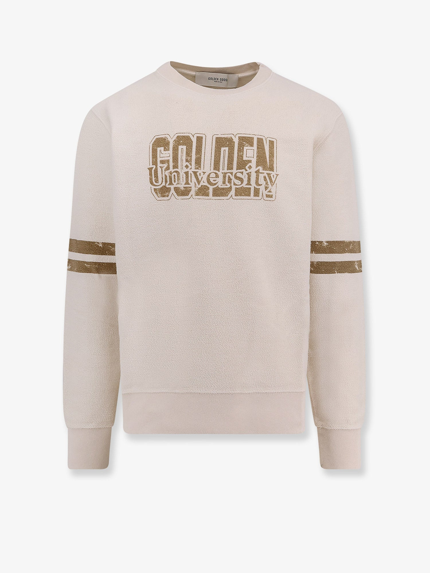 Golden Goose Deluxe Brand Men Cotton Sweatshirt With Logo Print - 1