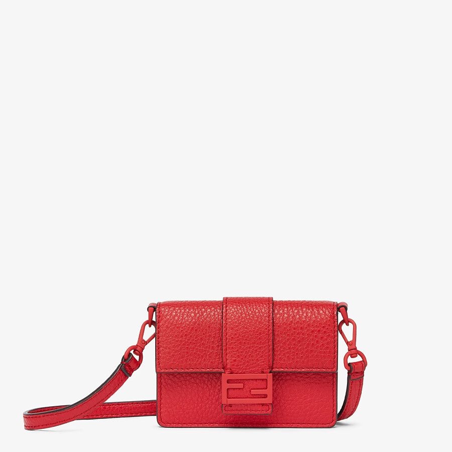 Red leather bag - 1