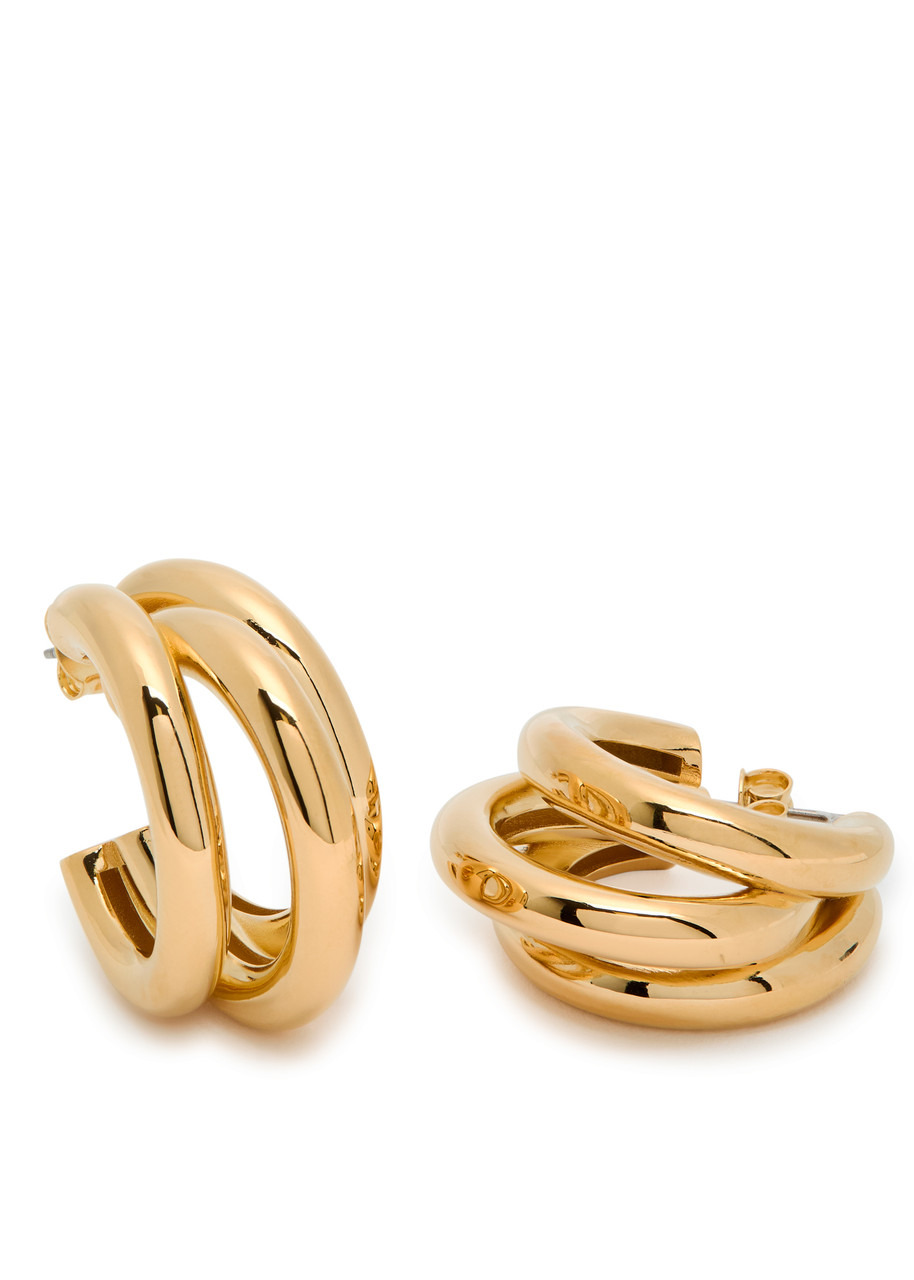 Rabanne Layered Hoop Earrings - 3