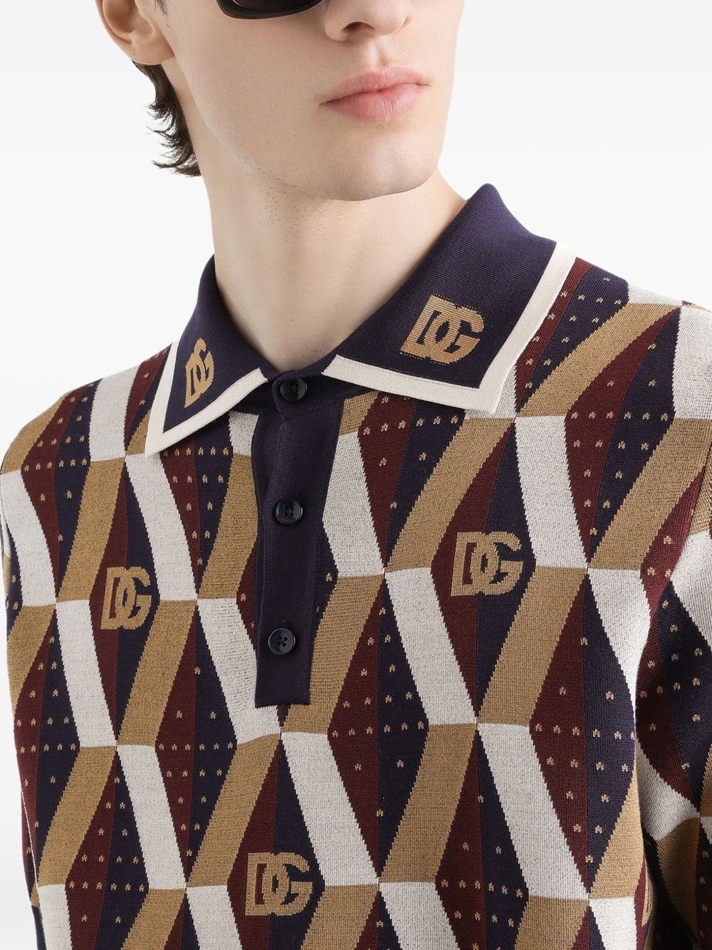 stretch-silk polo shirt - 4