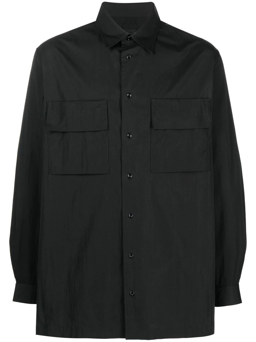 button-up patch pocket shirt - 1