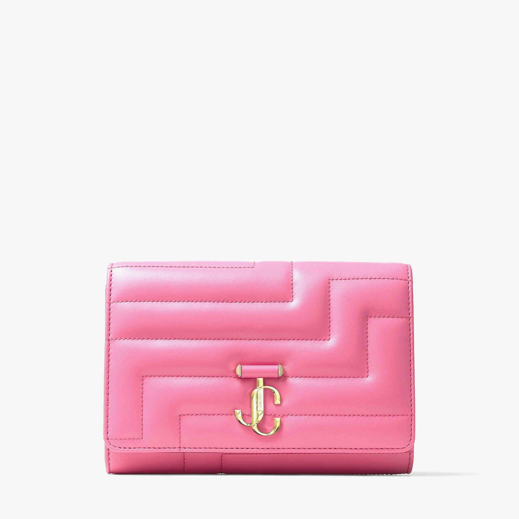 Varenne Avenue Clutch
Candy Pink Avenue Nappa Leather Clutch Bag with Light Gold JC Emblem - 1