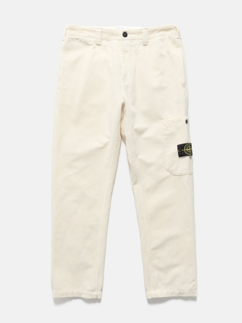 Organic Cotton Corduroy 800 Trousers Ivory 1