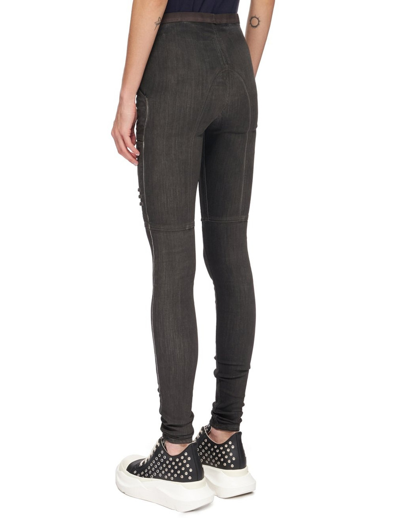 distressed-effect mid-rise leggings 3