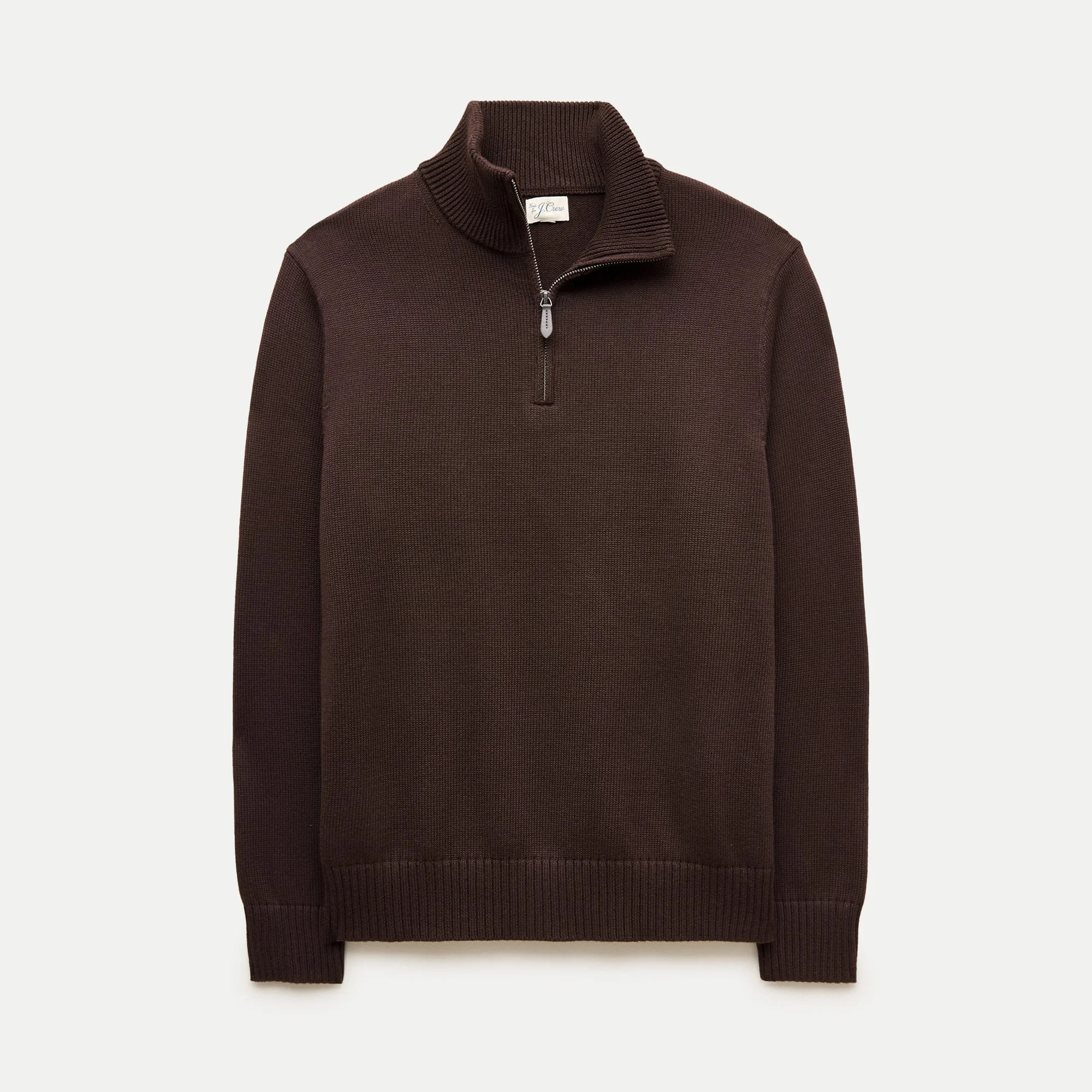 Heritage cotton quarter-zip sweater - 1