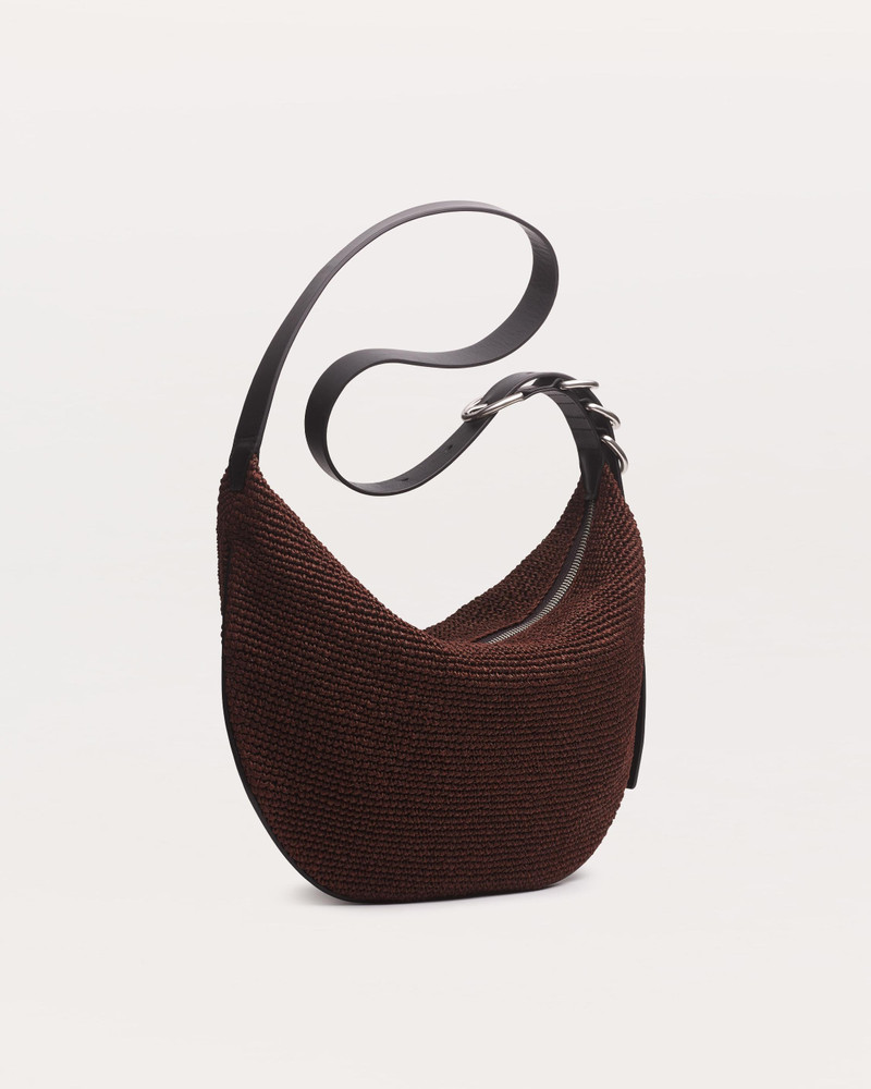 rag & bone Mercer Medium Raffia Hobo Bag outlook