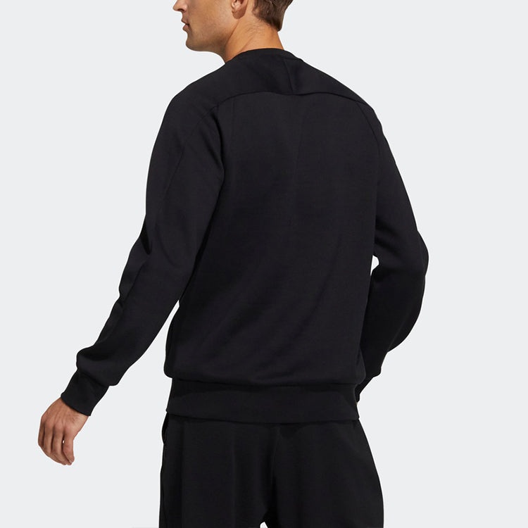 adidas Th Swt Dk Ref Logo Printing Sports Pullover Round Neck Black GP0995 - 4
