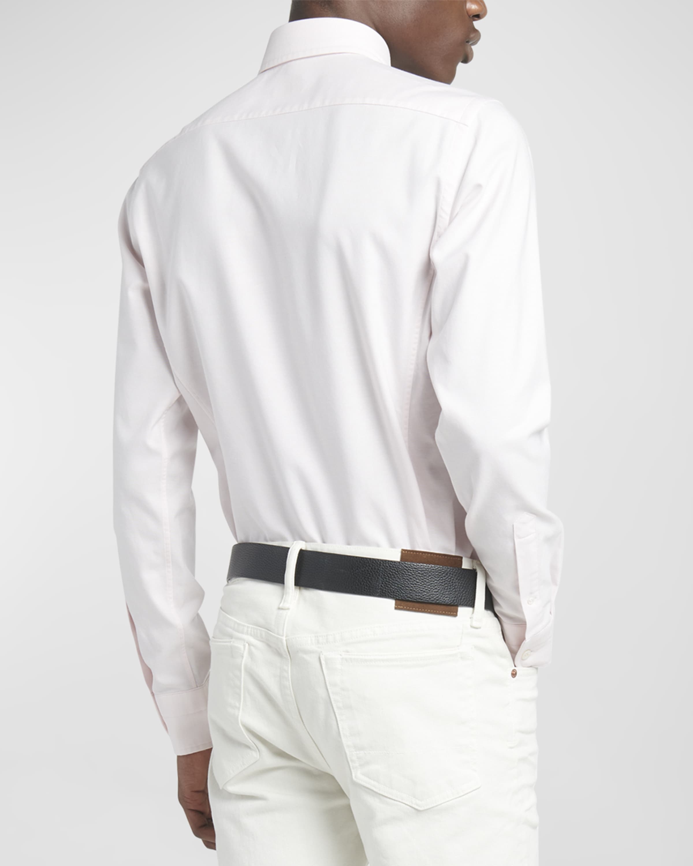 Men's Slim Fit Cotton Oxford Sport Shirt - 4