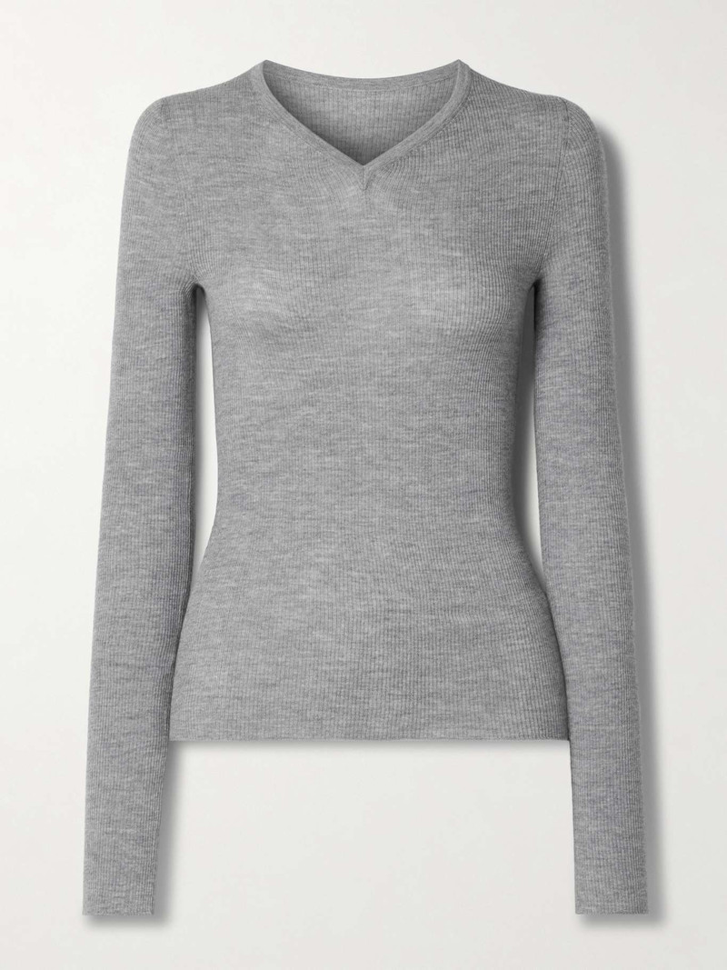 Tania ribbed wool-blend top - 1