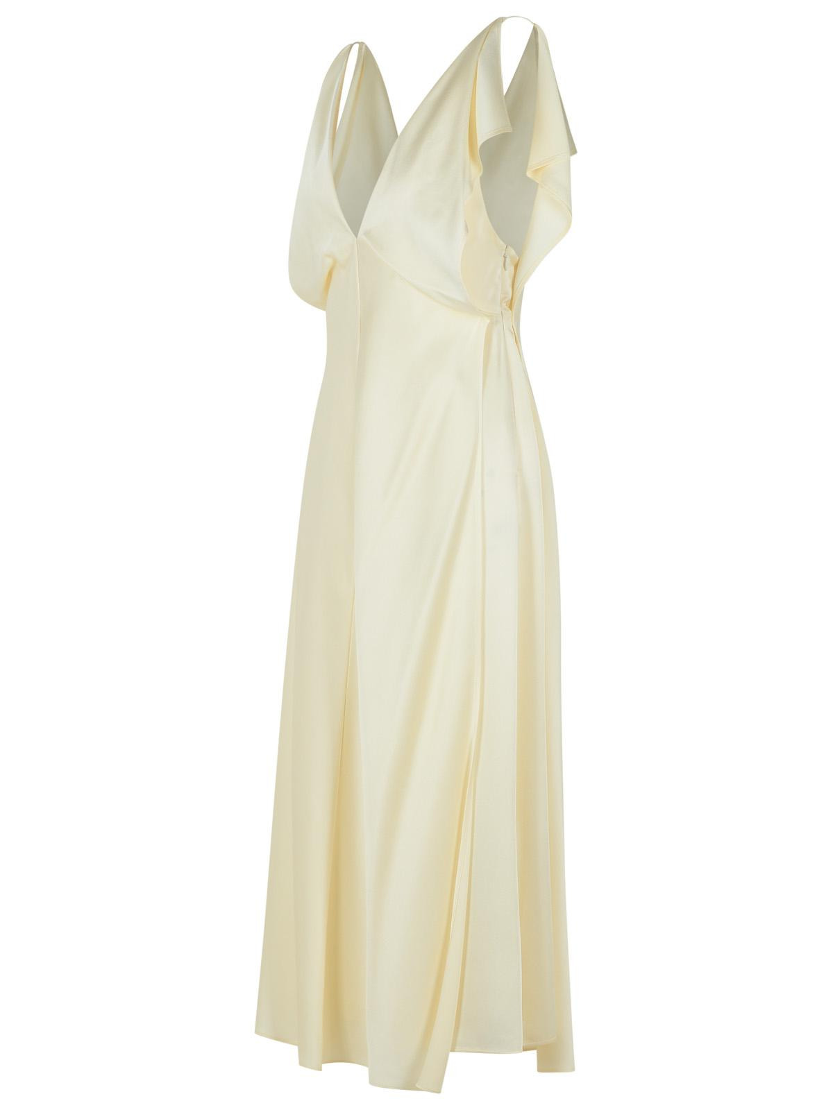 Jil Sander Ivory Viscose Blend Dress Women - 2
