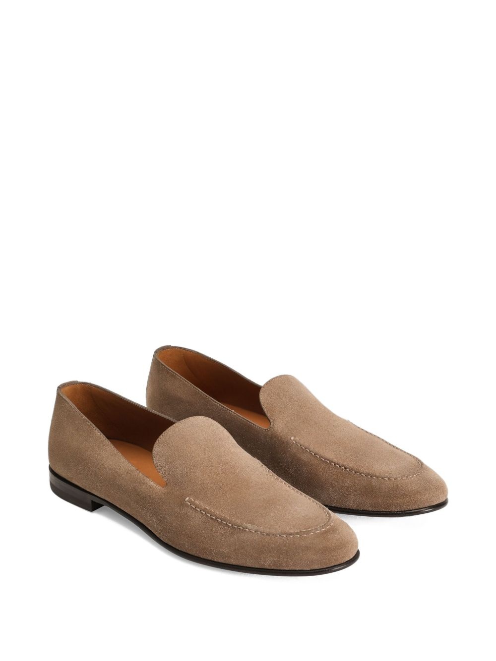 Split suede loafers - 4