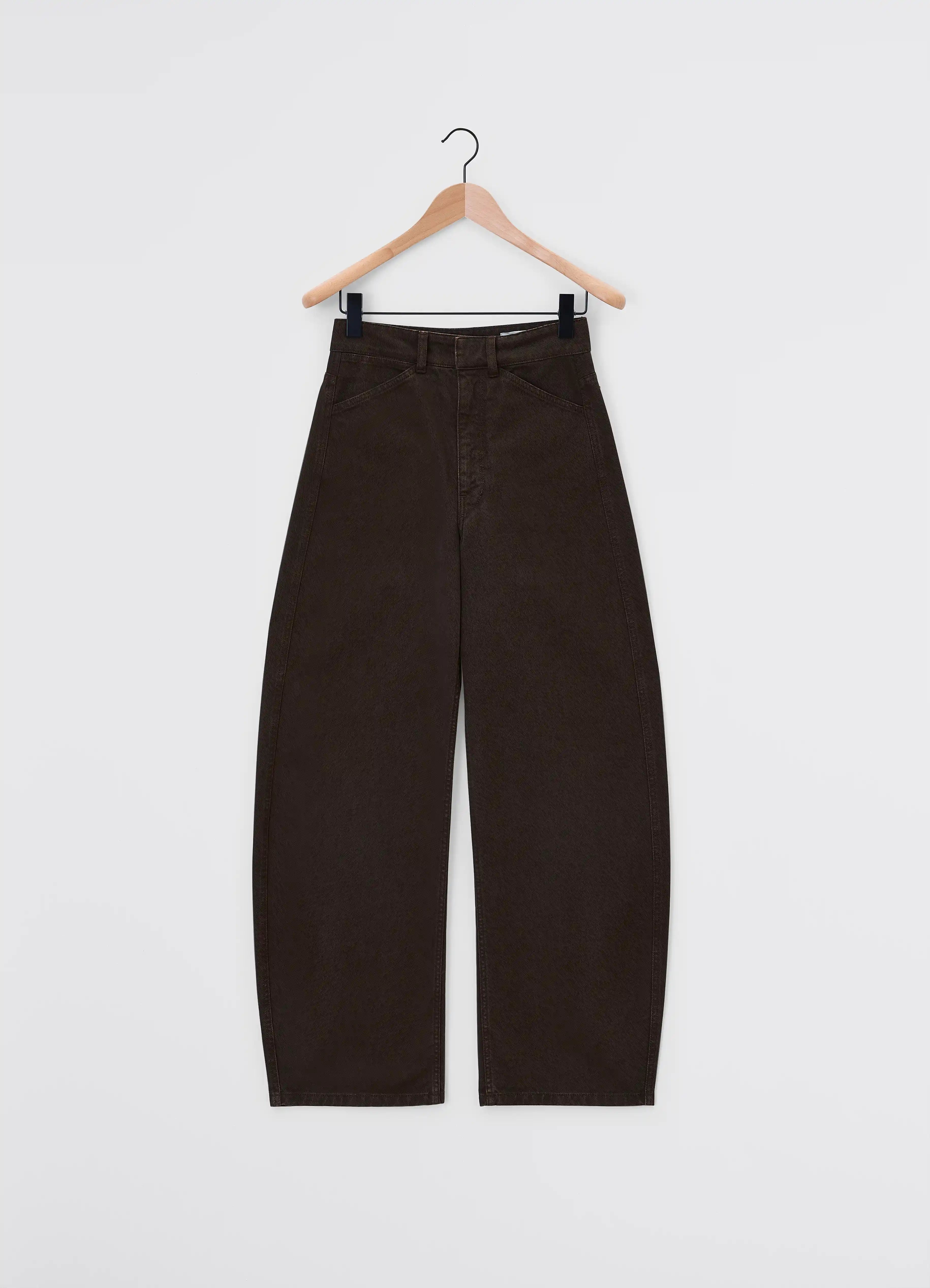 HIGH WAISTED CURVED PANTS - 1
