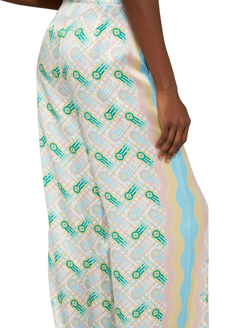 Printed straight leg Trousers 5