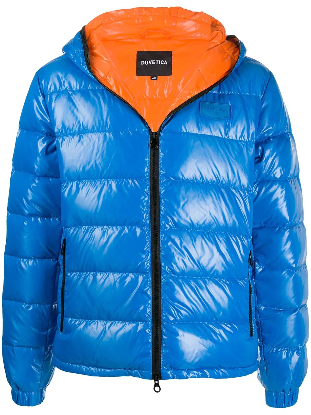 padded zip-up down jacket - 1