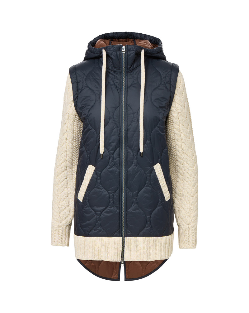 BARROWS KNIT-SLEEVE QUILTED JACKET 1