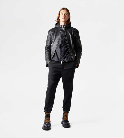 Tod's TOD'S BIKER IN LEATHER - BLACK outlook