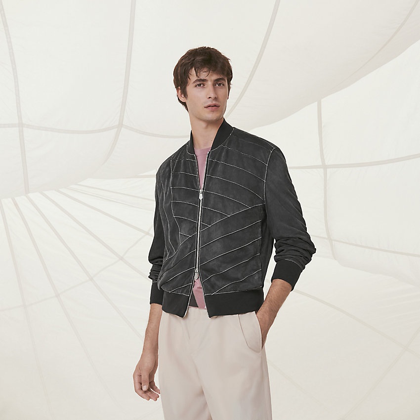 Rib trim jacket - 1