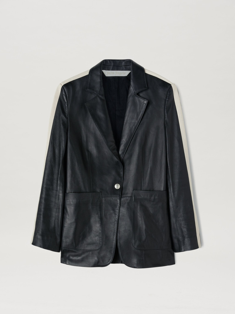 LEATHER TRACK BLAZER 1