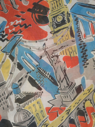 Moschino graphic-print scarf outlook