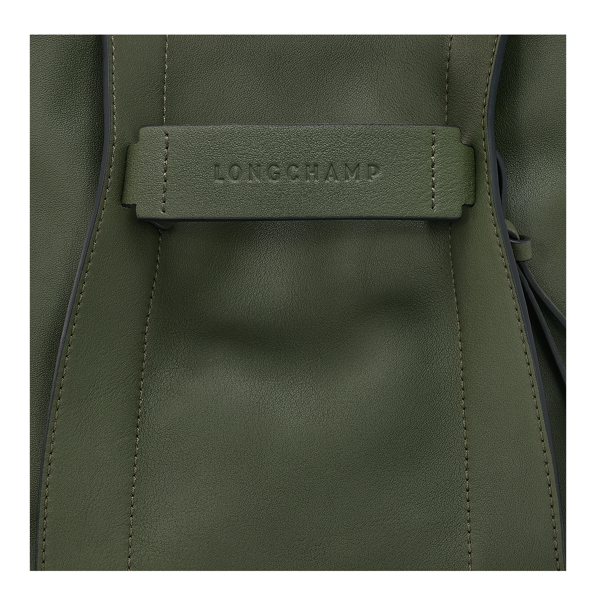 Longchamp 3D S Crossbody bag Khaki - Leather - 6
