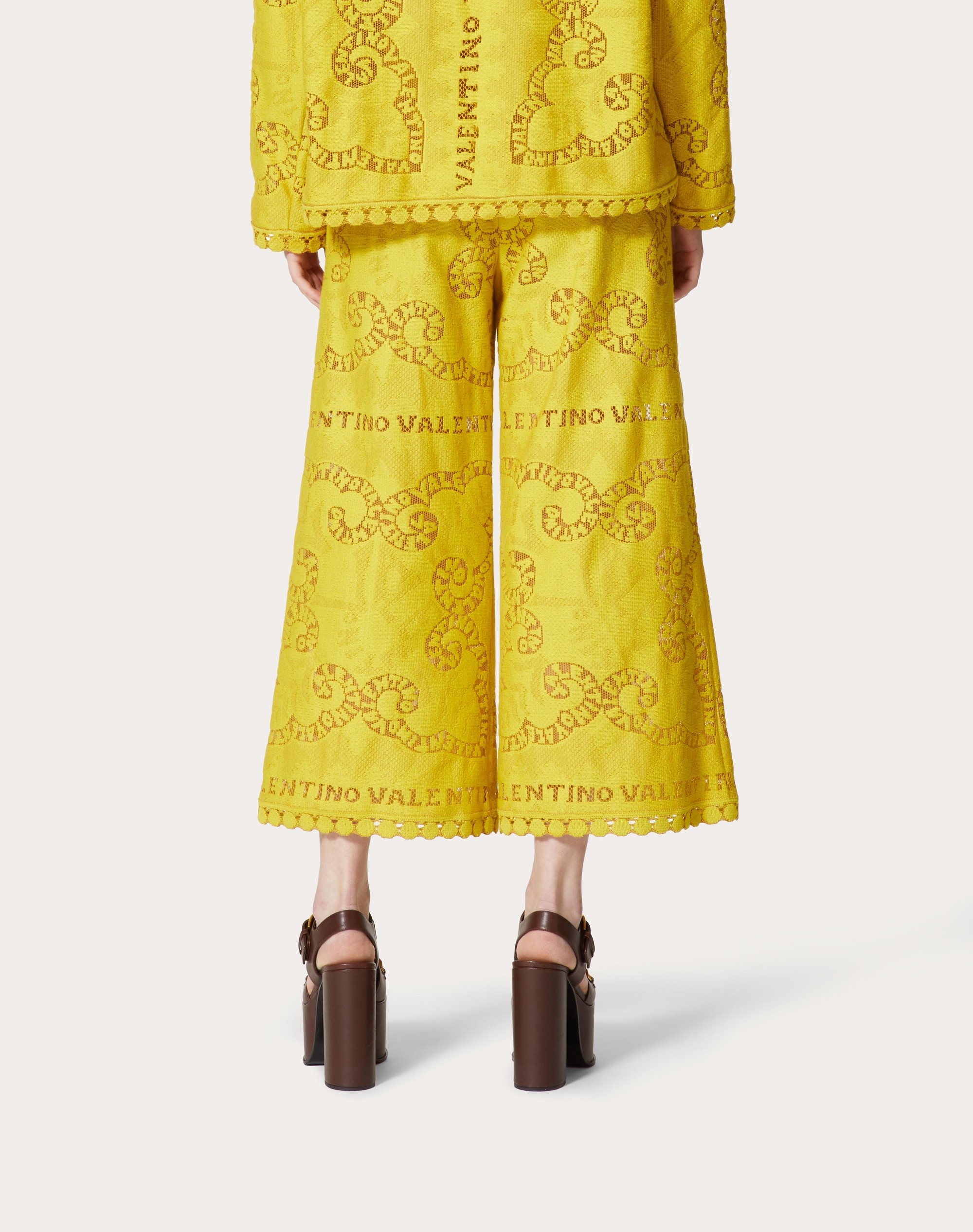 COTTON GUIPURE MINI BANDANA PANTS - 4