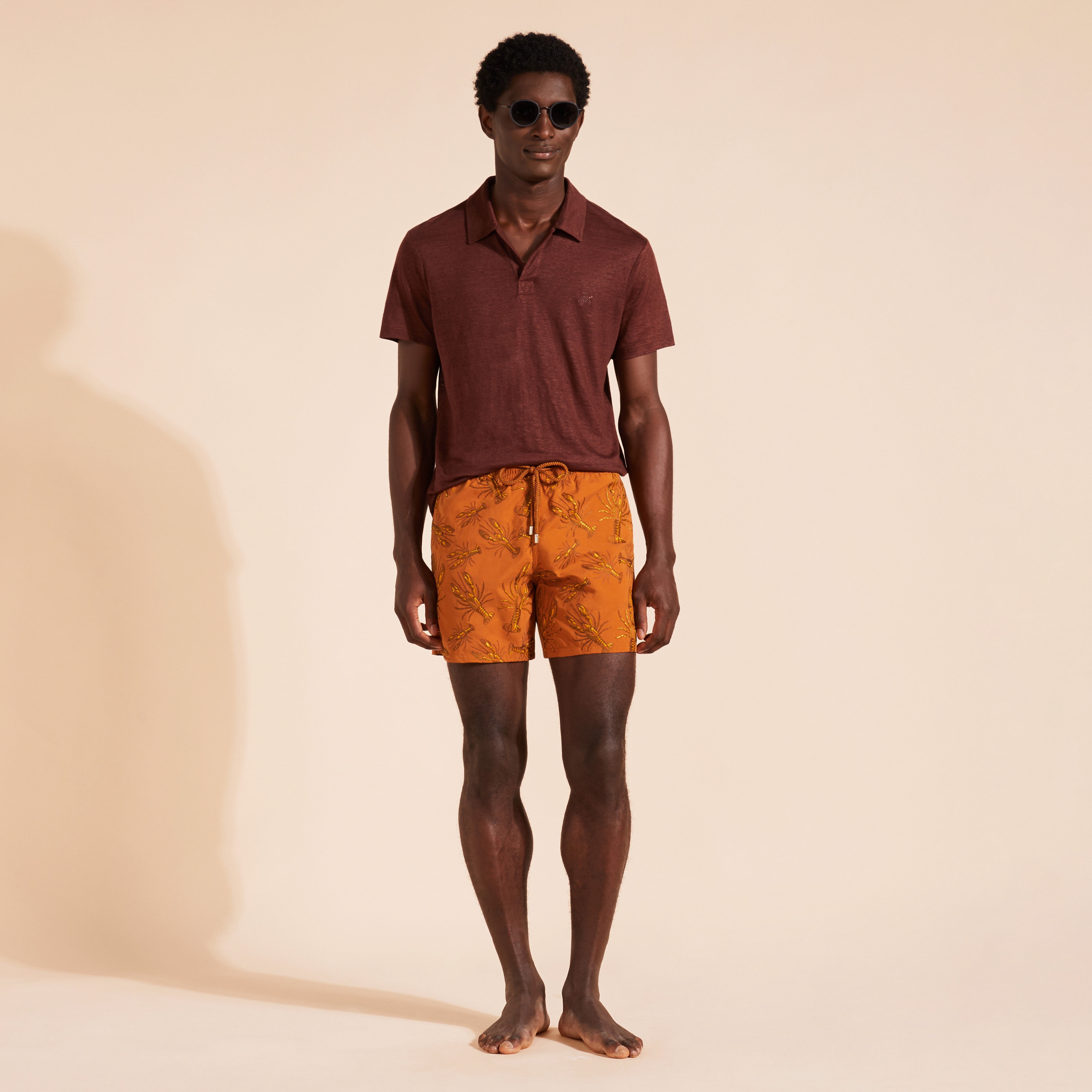 Men Swim Shorts Embroidered Lobsters - Limited Edition - 5